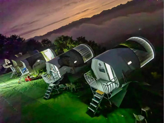 孙强经营的星空露营基地 巴南区融媒体中心供图 孙强经营的星空露营基地 巴南区融媒体中心供图