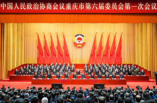 图为大会主席台.记者 谢智强 摄