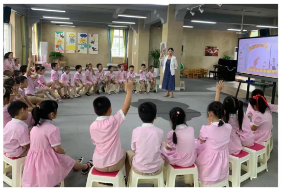 图为幼小衔接课程。谢家湾幼儿园供图 图为幼小衔接课程。谢家湾幼儿园供图