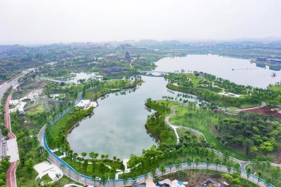 图为垫江三合湖湿地公园美景。受访单位供图 图为垫江三合湖湿地公园美景。受访单位供图