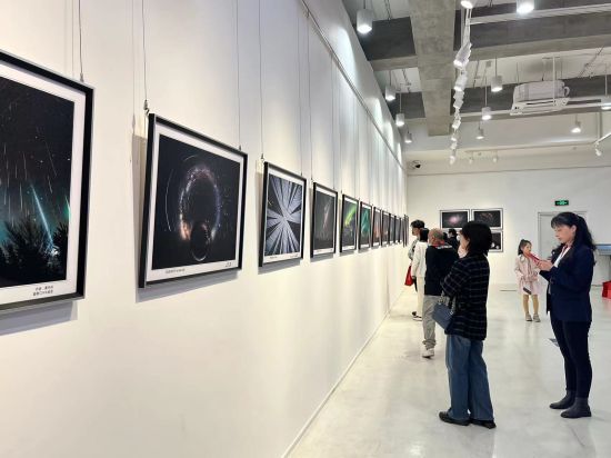 图为观众观看展览。肖江川 摄 图为观众观看展览。肖江川 摄