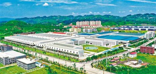 图为川渝高竹新区鸟瞰图。 广安市委宣传部供图 图为川渝高竹新区鸟瞰图。 广安市委宣传部供图