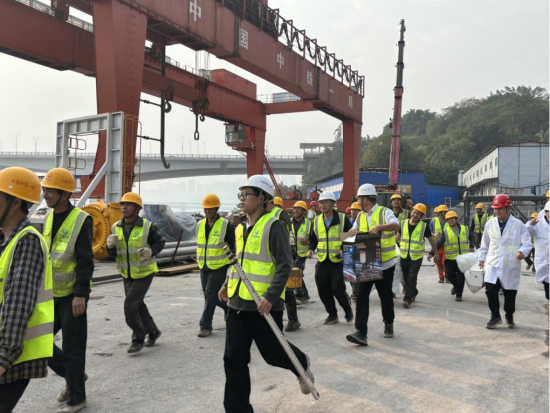 重庆“轨道穿江”项目举行应急演练  确保盾构顺利掘进