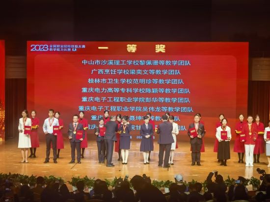 重庆电力高等专科学校教学团队获得全国职业院校技能大赛教学能力比赛一等奖(图1)
