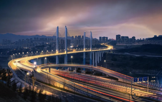 图为蔡家嘉陵江大桥。 重庆市市政院公司 供图 图为蔡家嘉陵江大桥。 重庆市市政院公司 供图