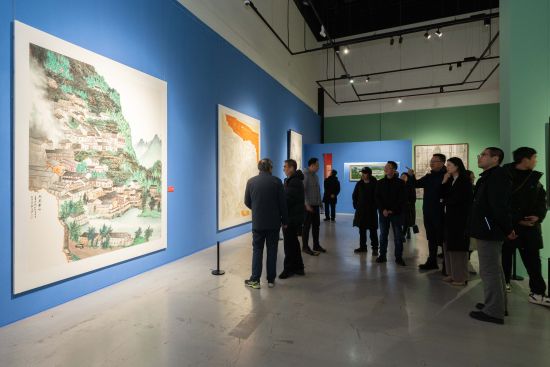 图为全国名家画重庆美术作品展现场。重庆美术馆供图 图为全国名家画重庆美术作品展现场。重庆美术馆供图