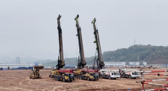 图为台达西部制造基地开工仪式现场。王婷婷 摄 图为台达西部制造基地开工仪式现场。王婷婷 摄