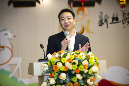 图为沙坪坝区委教育工委书记,区教委主任刘建华讲话.活动主办方供图