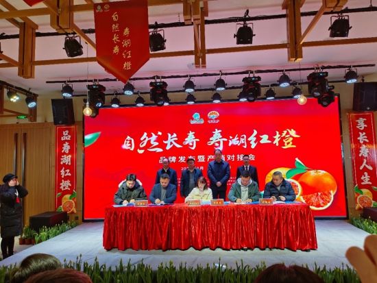 图为签署《寿湖红橙订购协议》现场。长寿湖镇供图 图为签署《寿湖红橙订购协议》现场。长寿湖镇供图