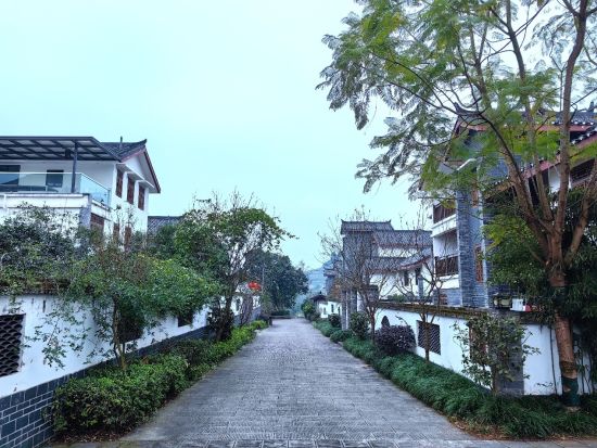 图为重建后的青龙村太和人家人居环境示范点。 杨梦逸 摄 图为重建后的青龙村太和人家人居环境示范点。 杨梦逸 摄