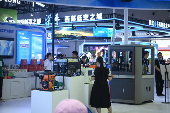 图为西洽会潼南展馆现场。张旭 摄 图为西洽会潼南展馆现场。张旭 摄