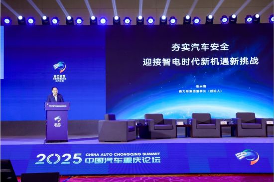 图为张兴海讲话。 赛力斯供图 图为张兴海讲话。 赛力斯供图