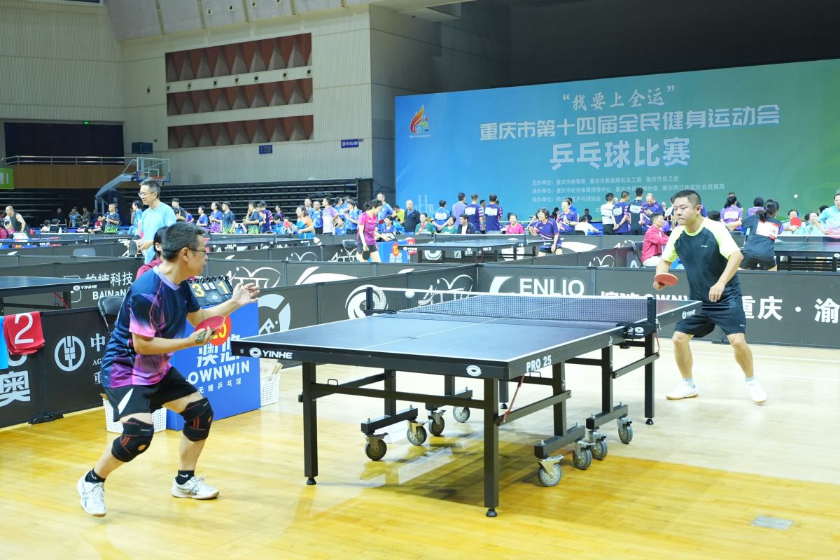 图为乒乓球比赛。重庆市社会体育指导中心供图 图为乒乓球比赛。重庆市社会体育指导中心供图