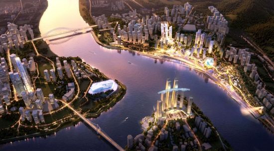 图为重庆湾规划意向图。主办方 供图 图为重庆湾规划意向图。主办方 供图