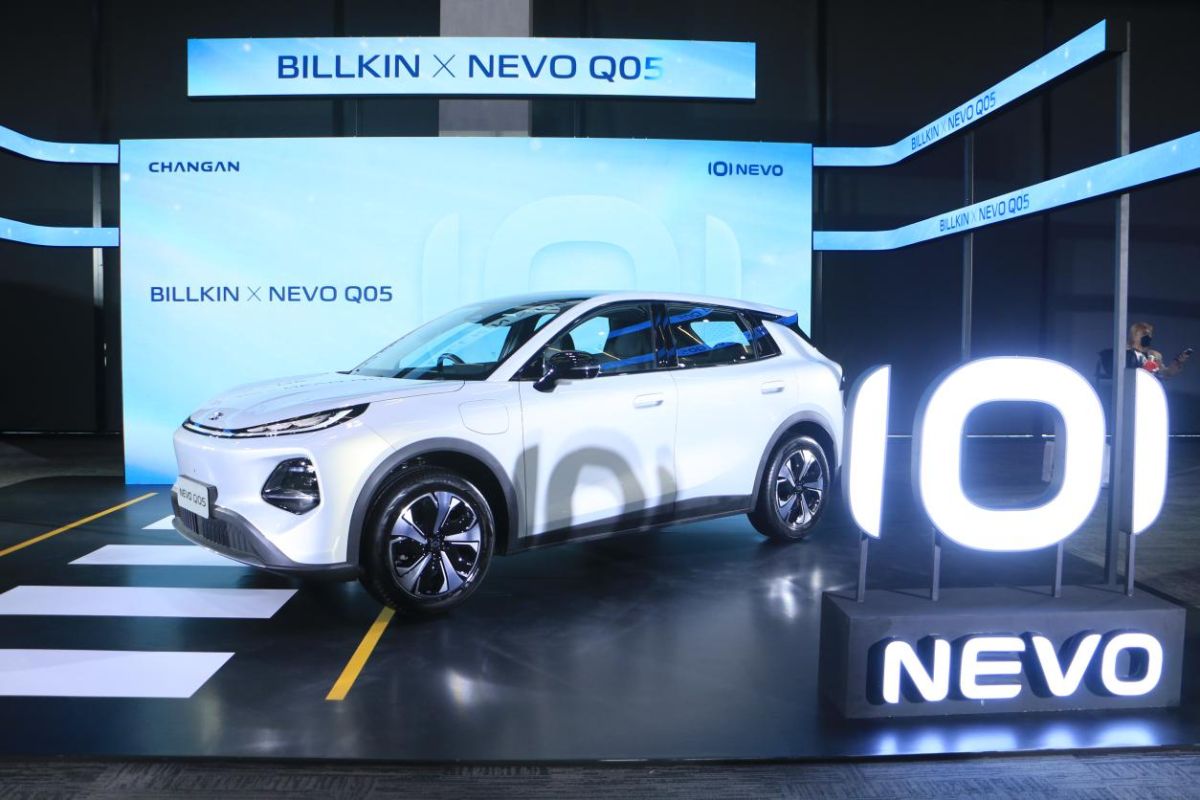 图为活动现场展示的长安启源NEVO Q05。陈媛 摄 图为活动现场展示的长安启源NEVO Q05。陈媛 摄