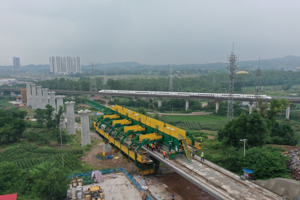 图为建设现场。tong'tie 图为建设现场。tong'tie