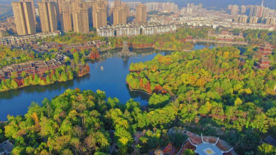 图为璧山秀湖公园。曾清龙 摄 图为璧山秀湖公园。曾清龙 摄