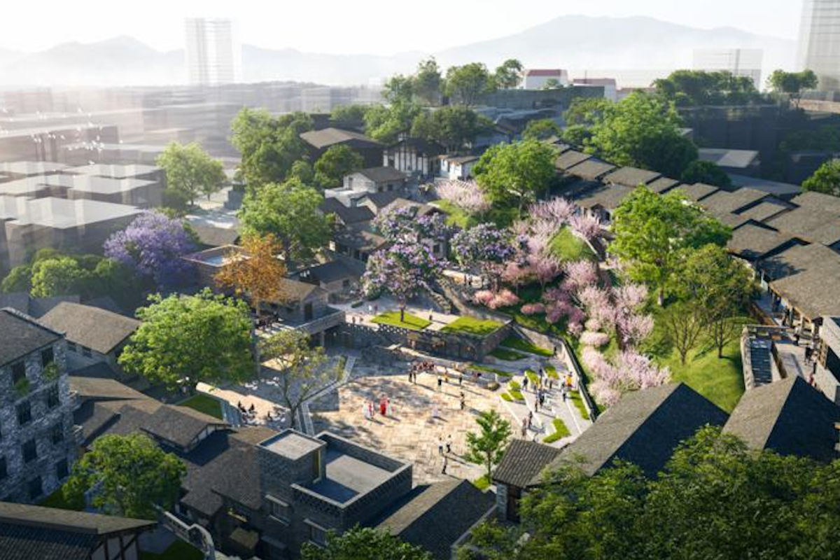 图为重庆合川瑞映山—纯阳山历史文化街区城市更新项目效果图。受访单位 供图 图为重庆合川瑞映山—纯阳山历史文化街区城市更新项目效果图。受访单位 供图