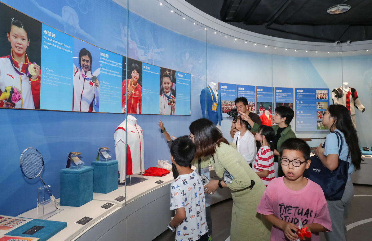 图为市民游客参观重庆体育博物馆。重庆体育博物馆供图 图为市民游客参观重庆体育博物馆。重庆体育博物馆供图